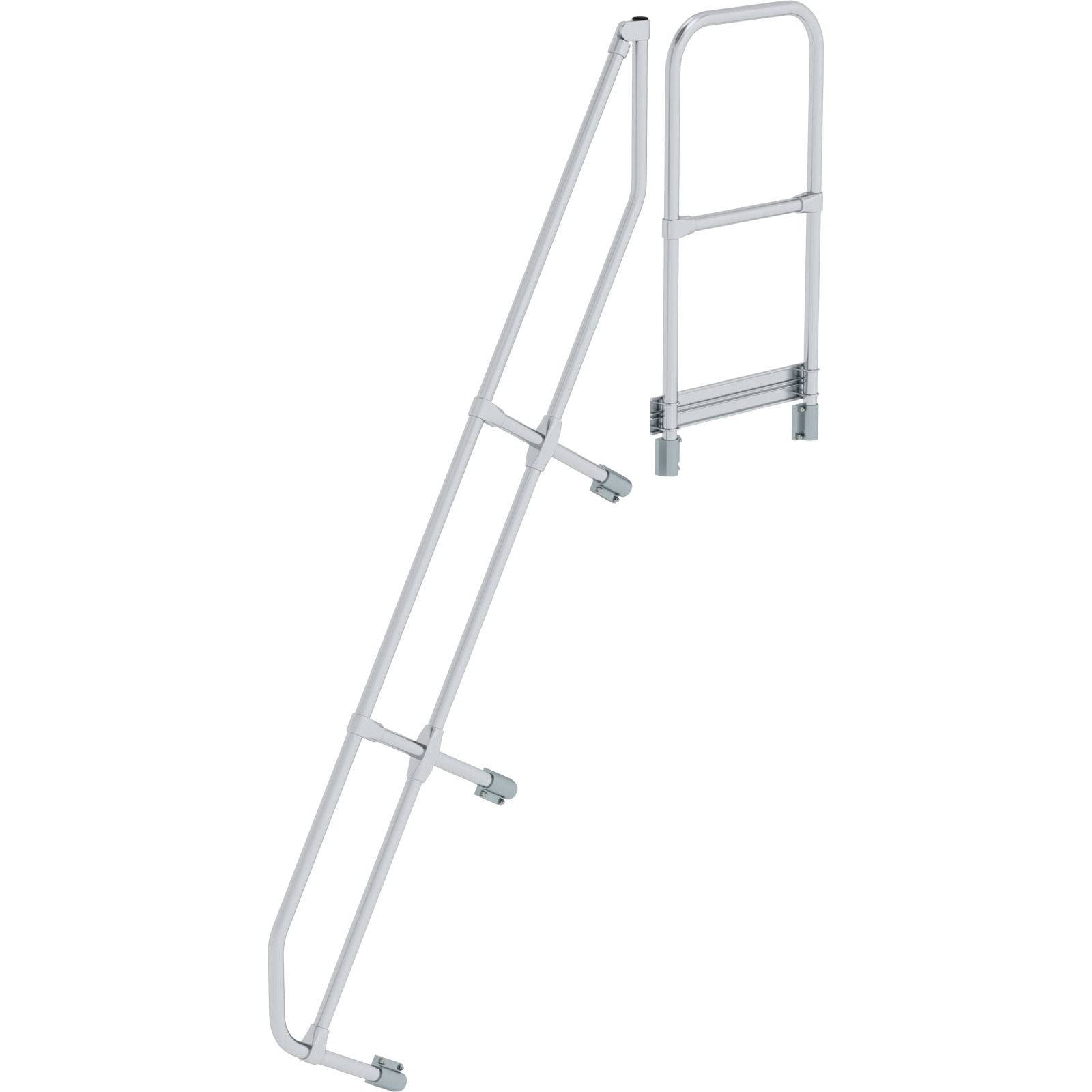 Günzburger Steigtechnik zweiter Handlauf für Treppe mit Plattform 60° mit 8 Stufen - 600588