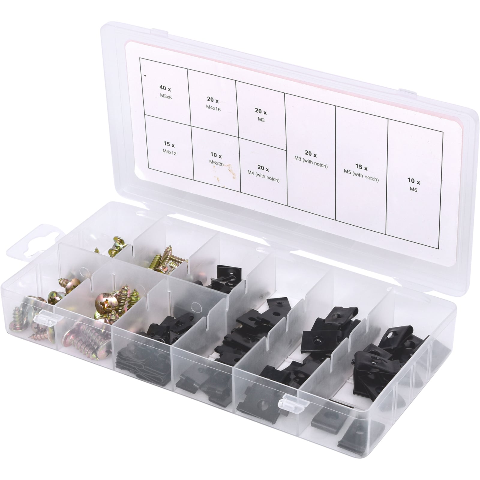 KS TOOLS Sortiment Karosseriemuttern & Schrauben 170tlg. - 970.0530