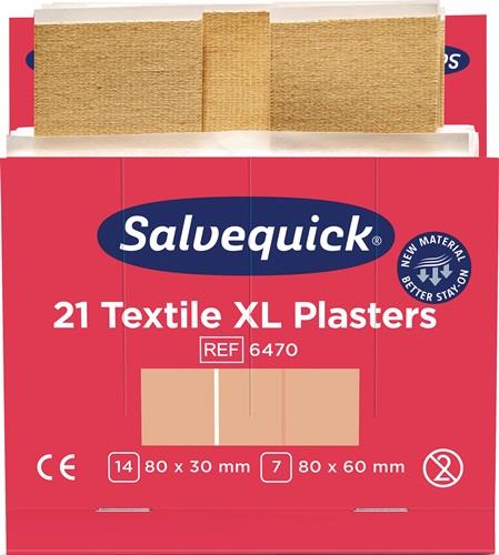 Salvequick Pflasterstrips Salvequick Textilpflaster extra groß - 6470