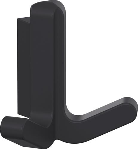 Doppelhaken Ser.477 matt,elastisch Ku.(TPU) 92 grau H.69mm HEWI