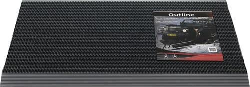 HAMAT Fußmatte Alu-Anlaufkante schwarz/schwarz PP/Alu - 3251506107 HAMAT Fußmatte Alu-Anlaufkante schwarz/schwarz PP/Alu - 3251506107