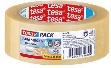 tesa Packband tesapack Ultra Strong 57174-00000 38mmx66m transparent