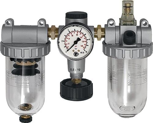 Riegler Wartungseinheit 3tlg. Standard mit PC-Behälter BG 1 G 3/8 - 101065