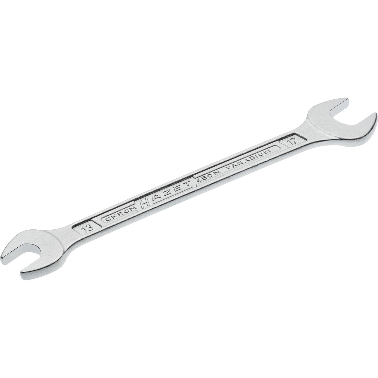 Hazet Doppelmaulschlüssel 450N 13x17mm L.205,5mm verchr - 450N-13X17