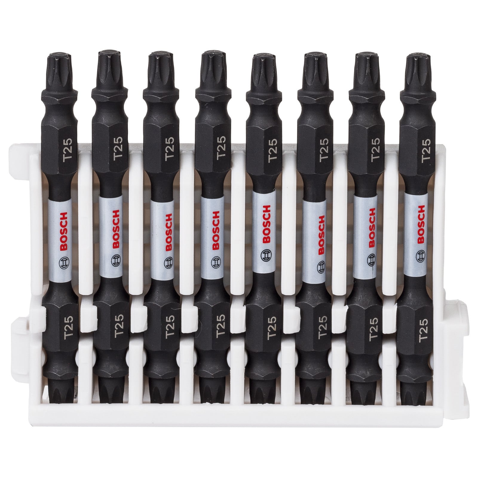 Bosch PRO Impact Schrauberbit mit Doppelklingen und Pick and Click-Einsätzen T25 65 mm 8-tlg. - 2608522340