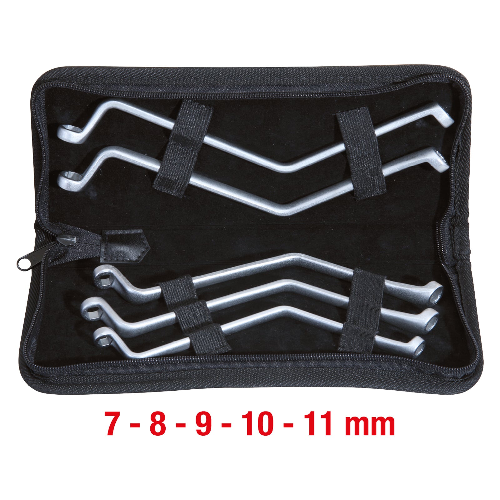 KS TOOLS Bremsen-Entlüftungsschlüssel-Satz 5tlg. 7-11 mm - 518.0300