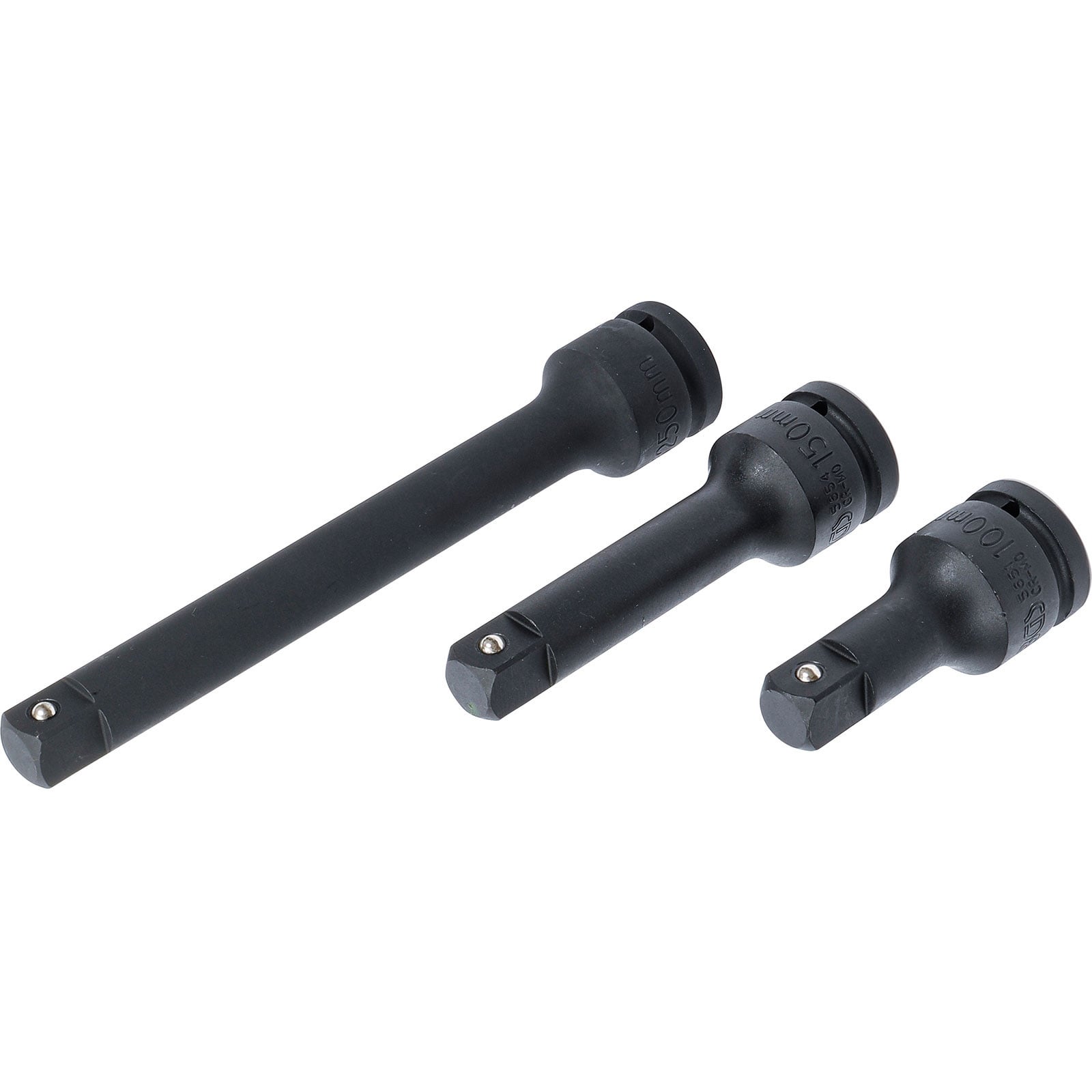 BGS Kraft-Verlängerungs-Satz Außen-/Innenvierkant 20 mm (3/4") 3tlg. - 8840