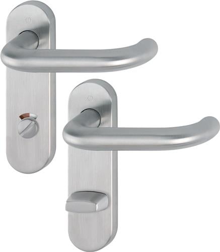 HOPPE Kurzschildgarnitur Paris E138/353KH VA F69 RWSK/OL rd Drückergrt - 10721063