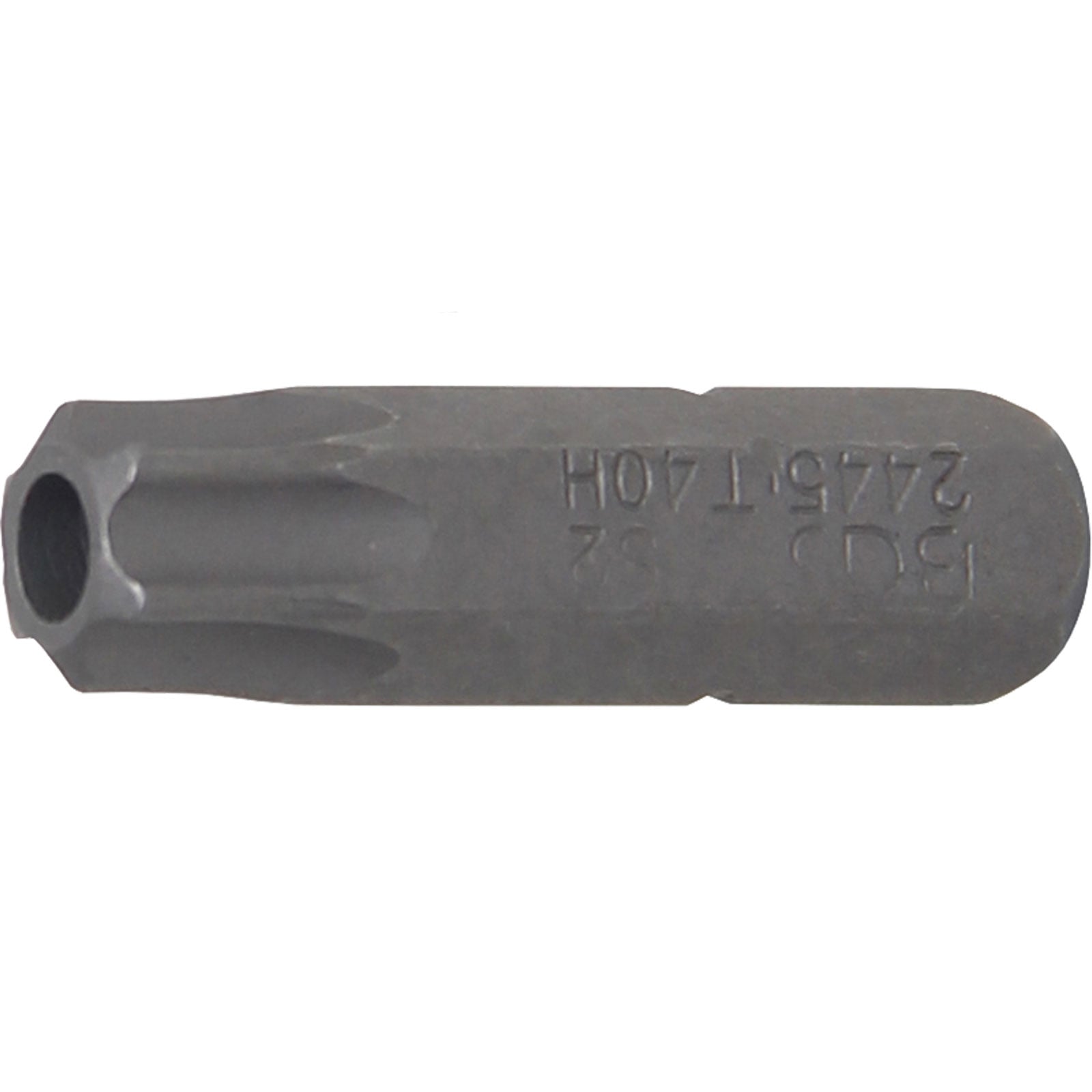 BGS Bit Antrieb Außensechskant 6,3 mm (1/4") T-Profil (für Torx) mit Bohrung T40 - 2445