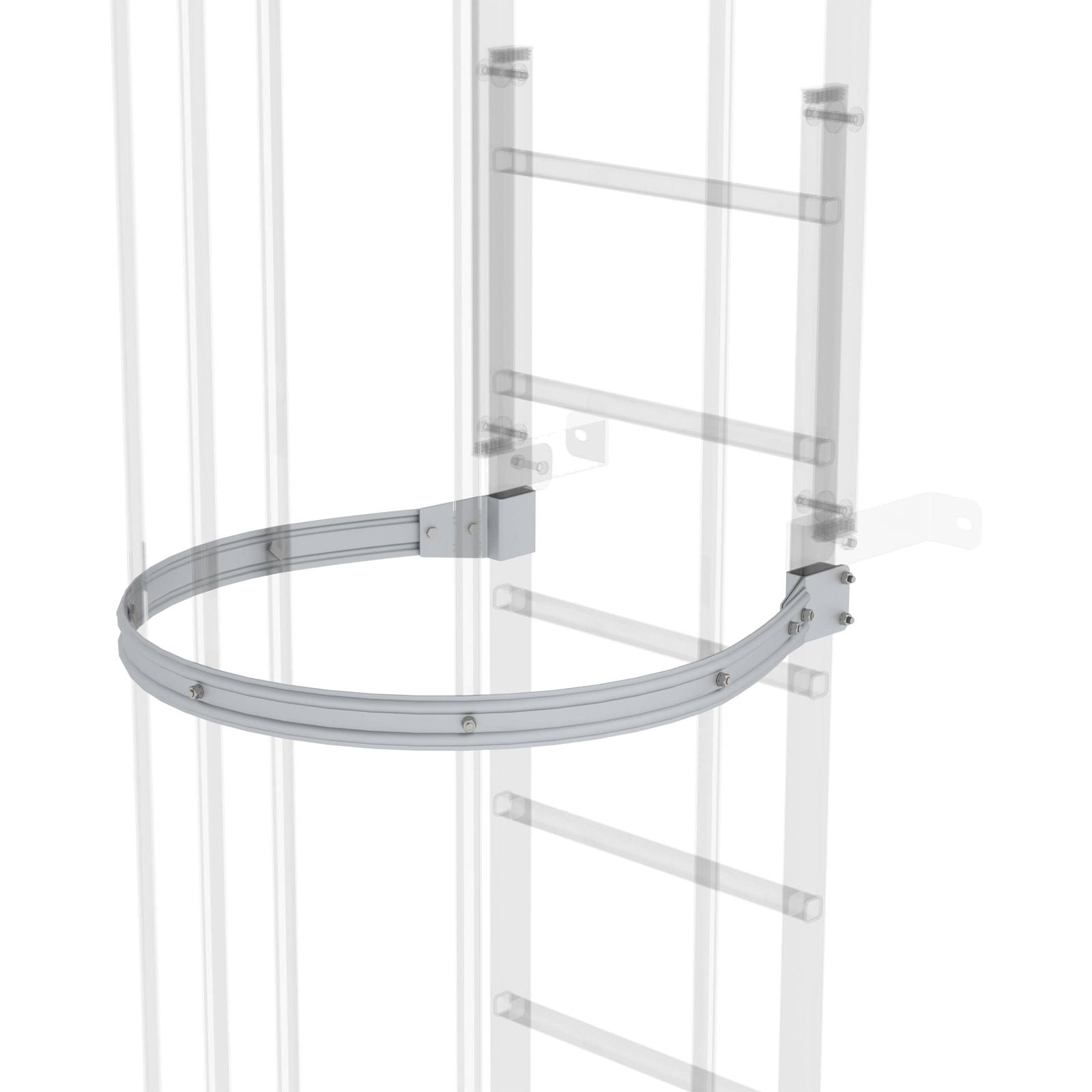 Günzburger Steigtechnik Rückenschutzbügel Ø 700 mm Aluminium eloxiert - 061234