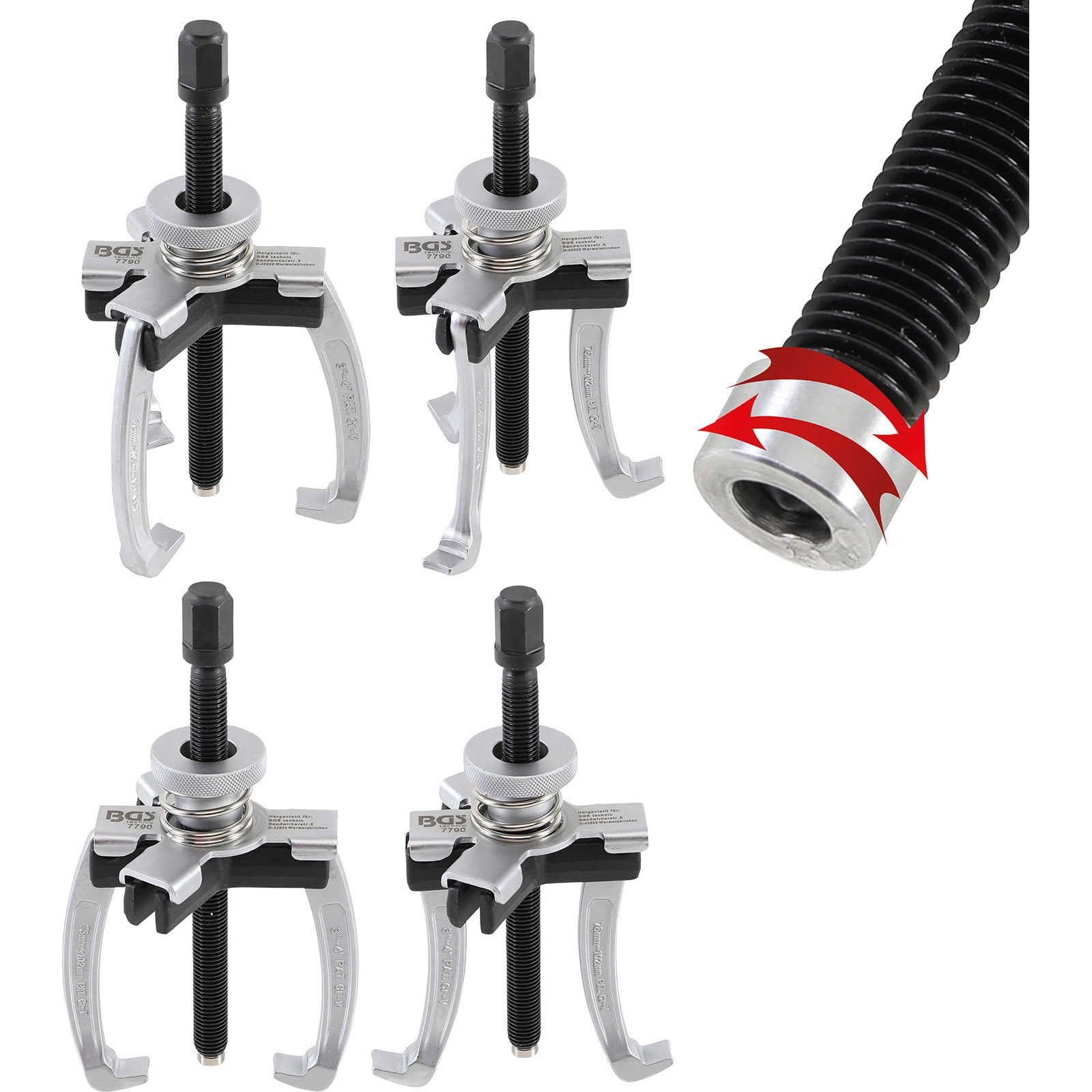 BGS Außen-/Innenabzieher 2- und 3-armig 76 - 102 mm - 7790