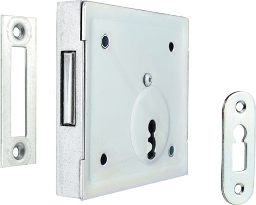 BEVER Kastenriegelschloss 150 DIN L/R BB m.Flachschließbl.Dornm.60mm - 150B