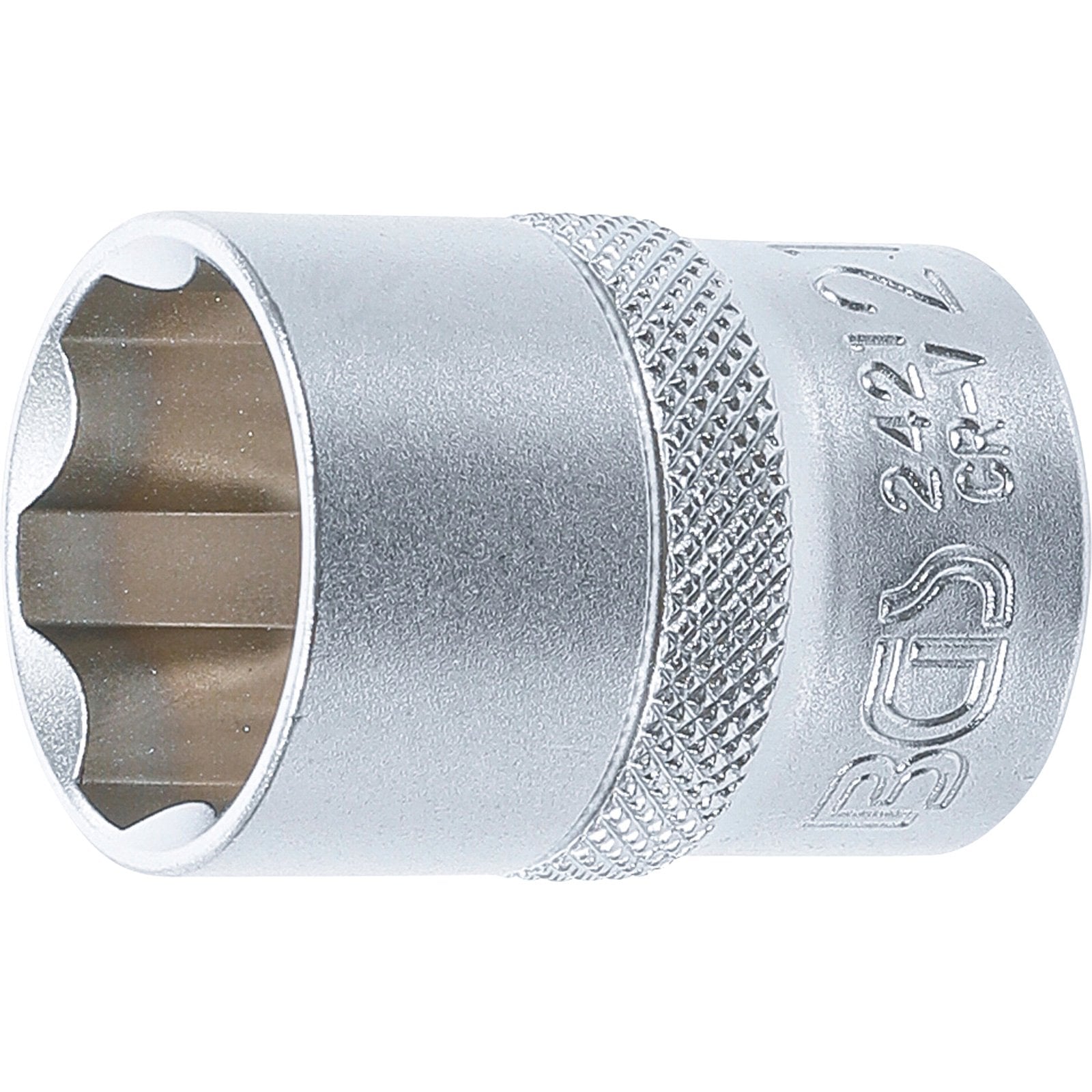 BGS Steckschlüssel-Einsatz Super Lock Antrieb Innenvierkant 12,5 mm (1/2") SW 21 mm - 2421