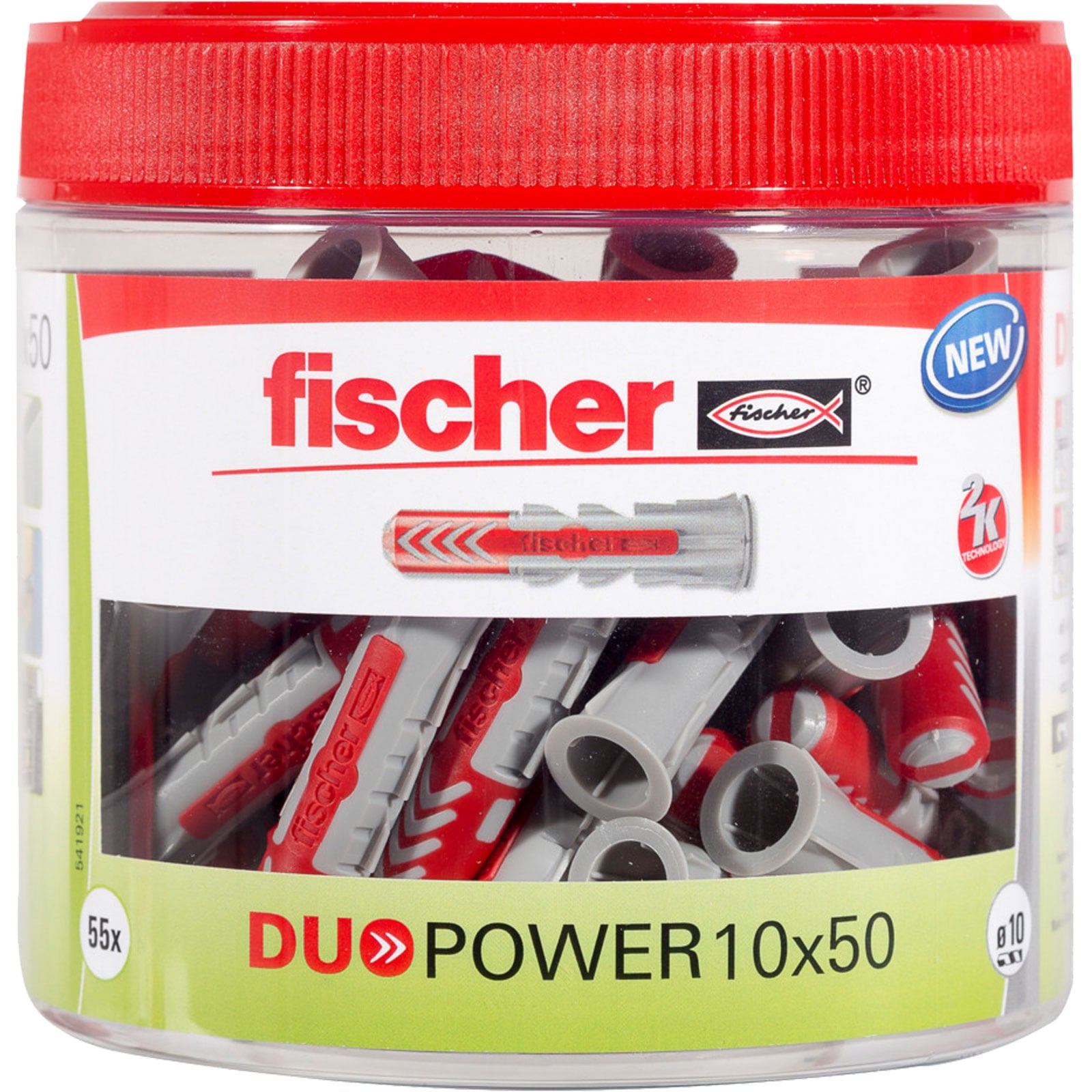 Fischer DuoPower 10 x 50 Runddose (55 Stk) - 541921