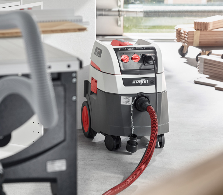 Mafell Industriesauger S 35 im Werkstatteinsatz, leistungsstark und zuverlässig