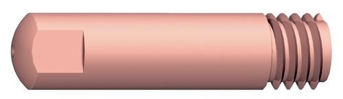 Stromdüse Draht-Ø 0,6mm M 6 L.25mm E-Cu A.BINZEL