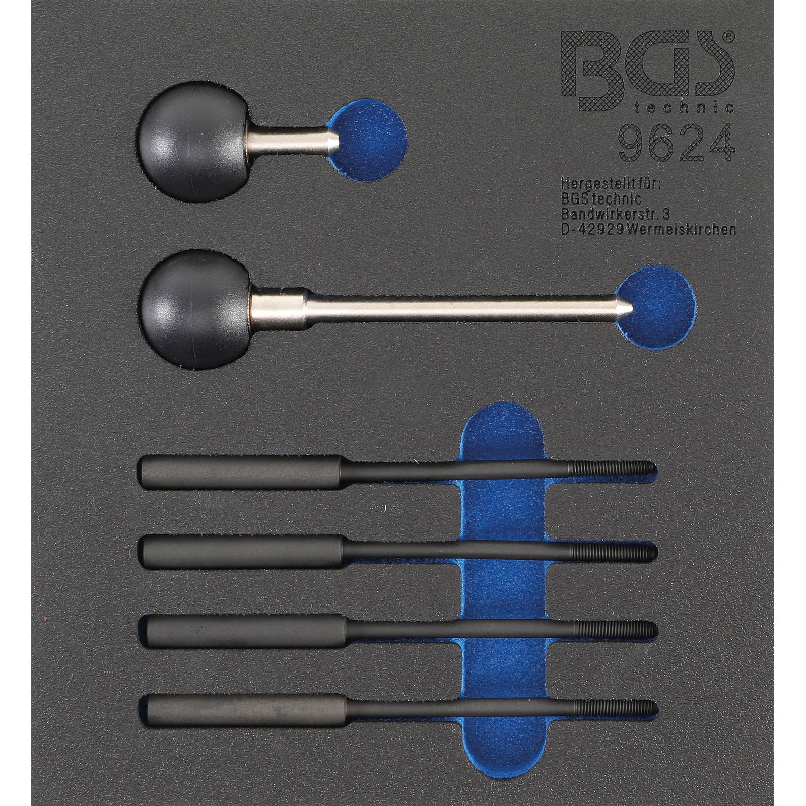 BGS Werkstattwageneinlage 1/6: Kurbelwellen-Fixier-Werkzeug für Porsche Boxster / 911 M96 - 9624