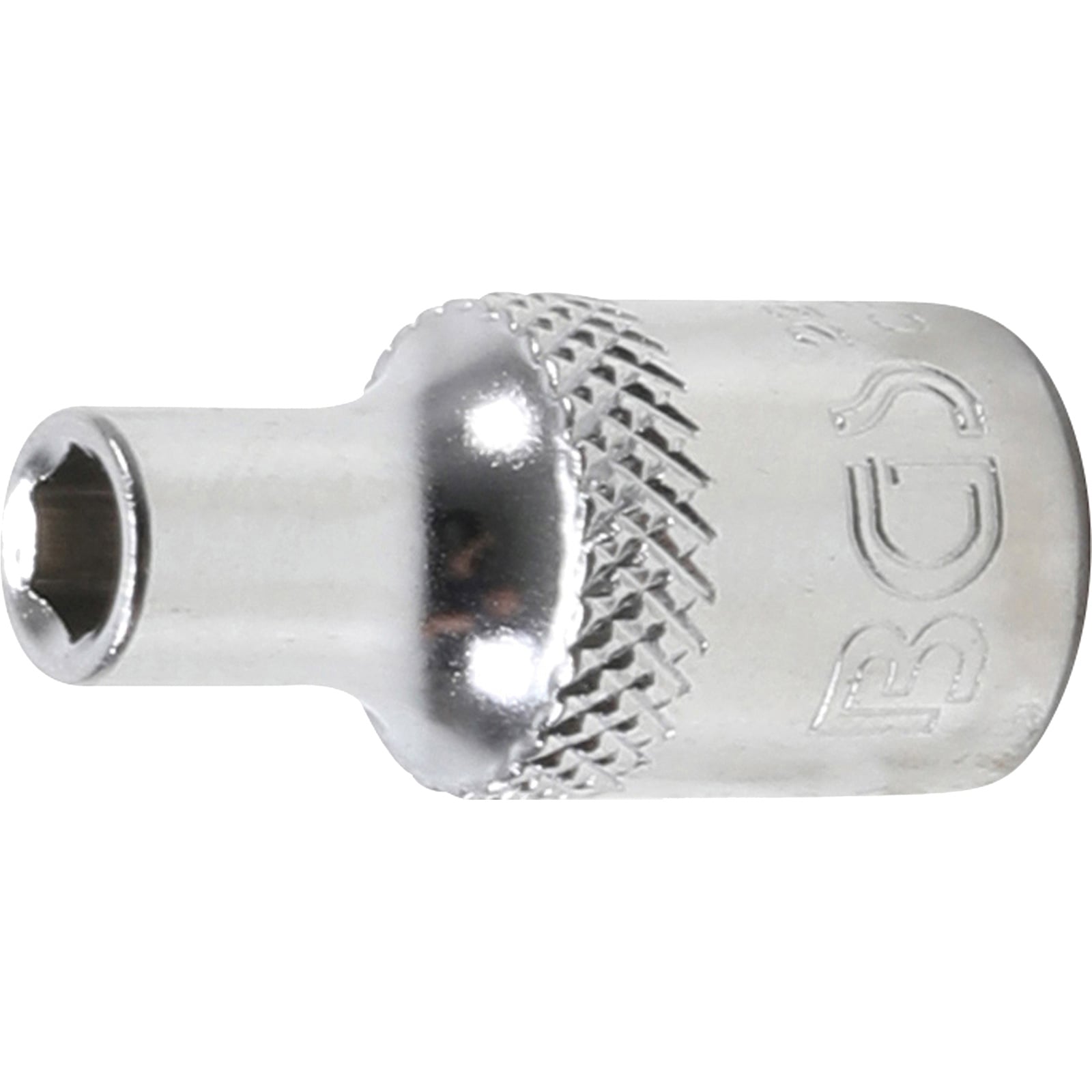 BGS Steckschlüssel-Einsatz Sechskant Antrieb Innenvierkant 6,3 mm (1/4") SW 4 mm - 22474