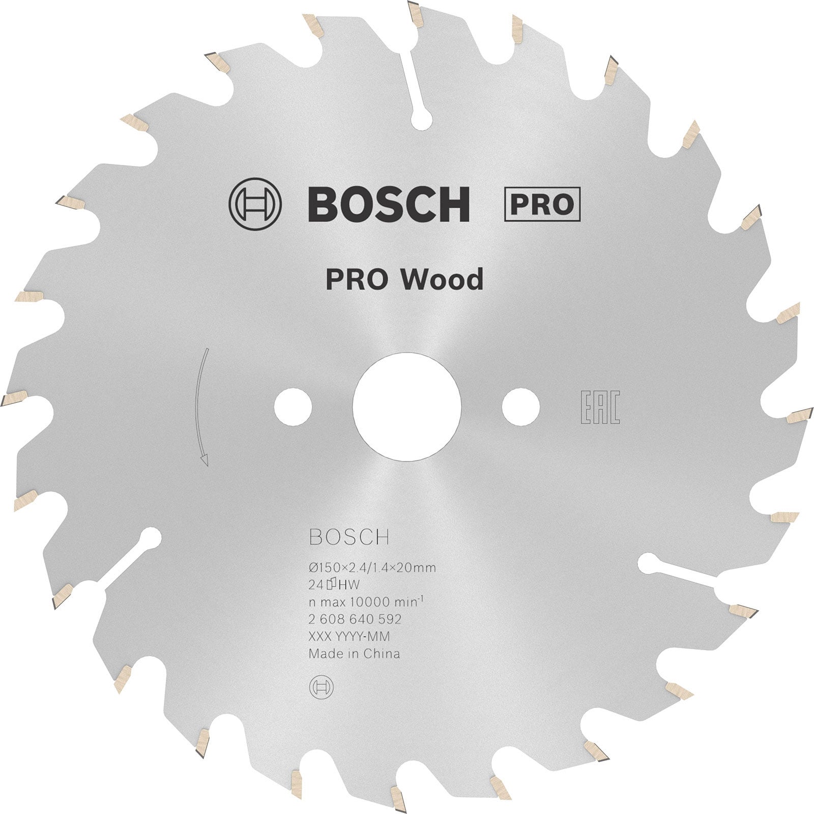 Bosch PRO Wood Kreissägeblatt 150 x 2,4 x 20 mm - 2608640592