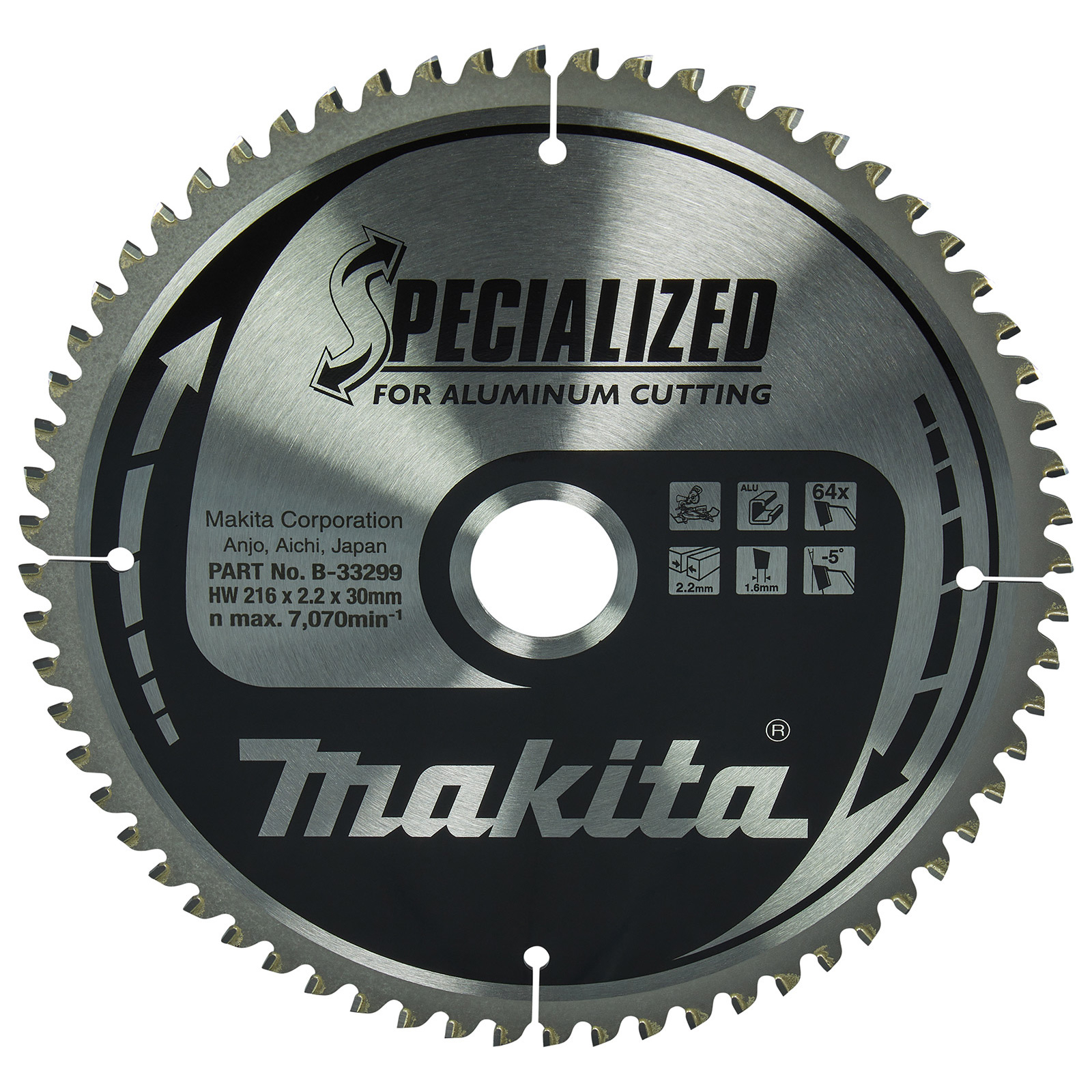 Makita SPECIALIZED Sägeblatt 216x30x64Z - B-33299