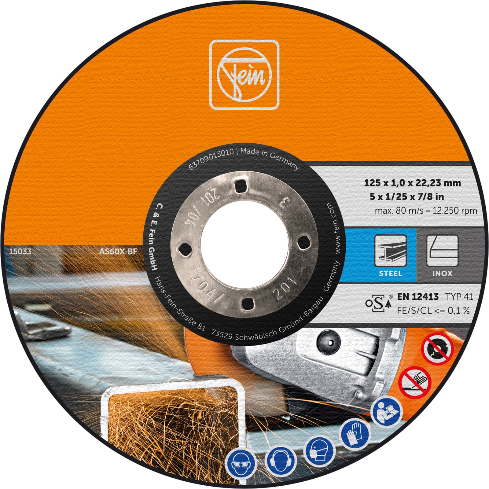 Fein 10x Trennscheibe  Ø 125 1 mm