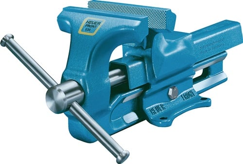 HEUER Parallelschraubstock Front Backen-B.160mm Spann-W.225mm geschm - 100160