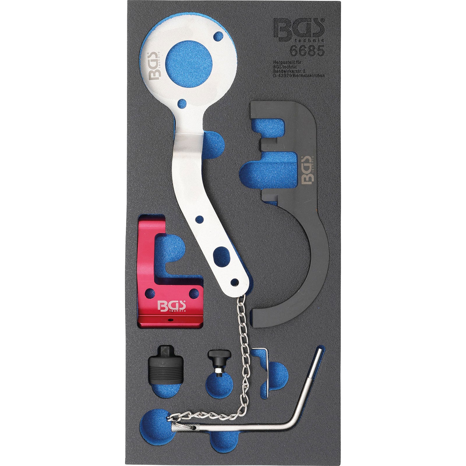 BGS Werkstattwageneinlage 1/3: Motor-Einstellwerkzeug-Satz für BMW / MINI 1.5 / 2.0 Diesel - 6685