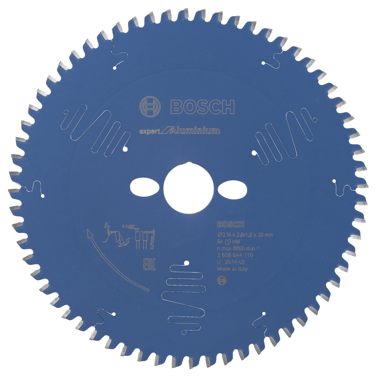 Bosch Kreissägeblatt Expert for Aluminium für Kapp- und Gehrungssägen 216 x 30 x 2,6 mm 64 - 2608644110