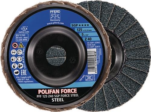 Fächerscheibe POLIFAN FORCE D.125mm K.40 ZK Z PFERD