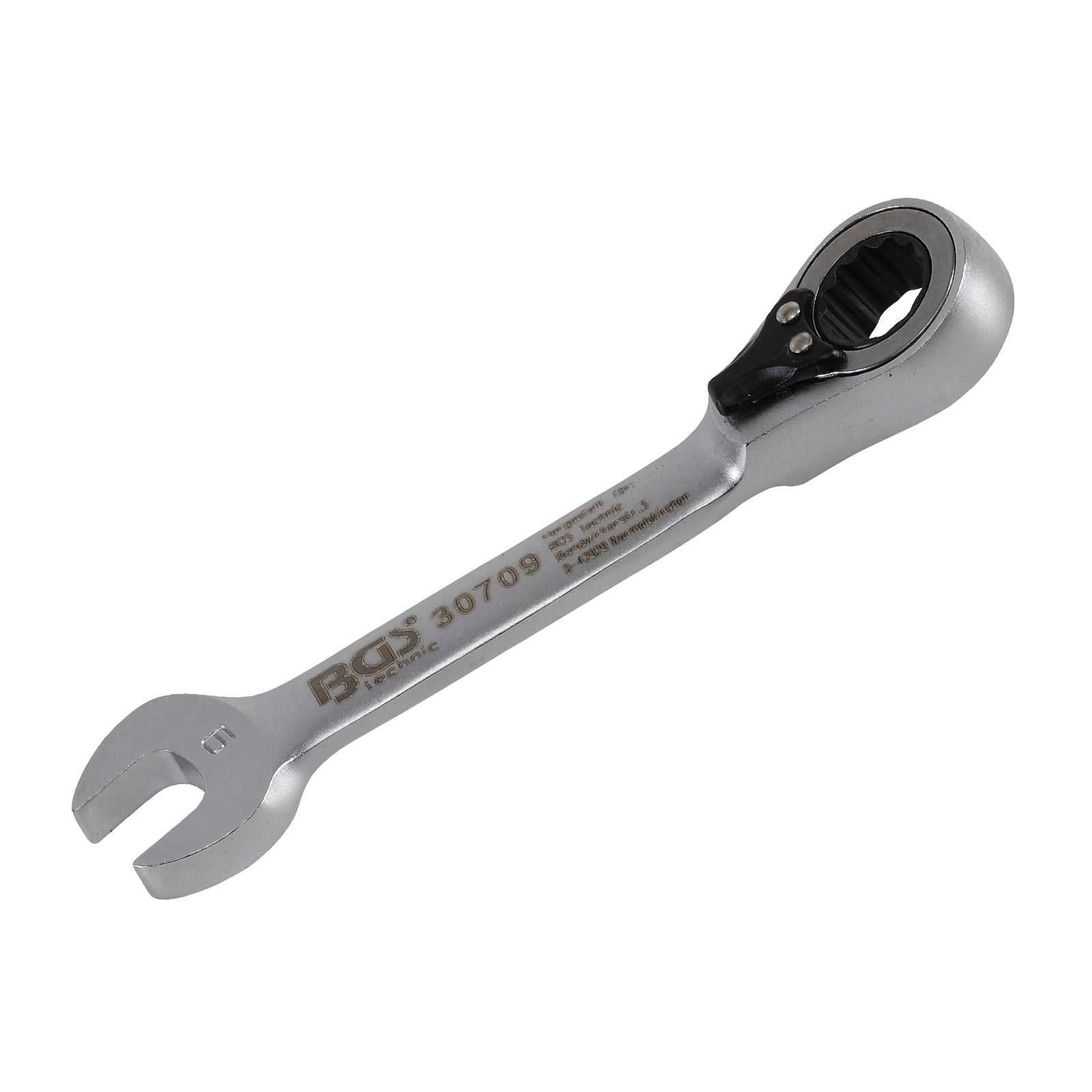 BGS Ratschenring-Maulschlüssel kurz 9 mm - 30709