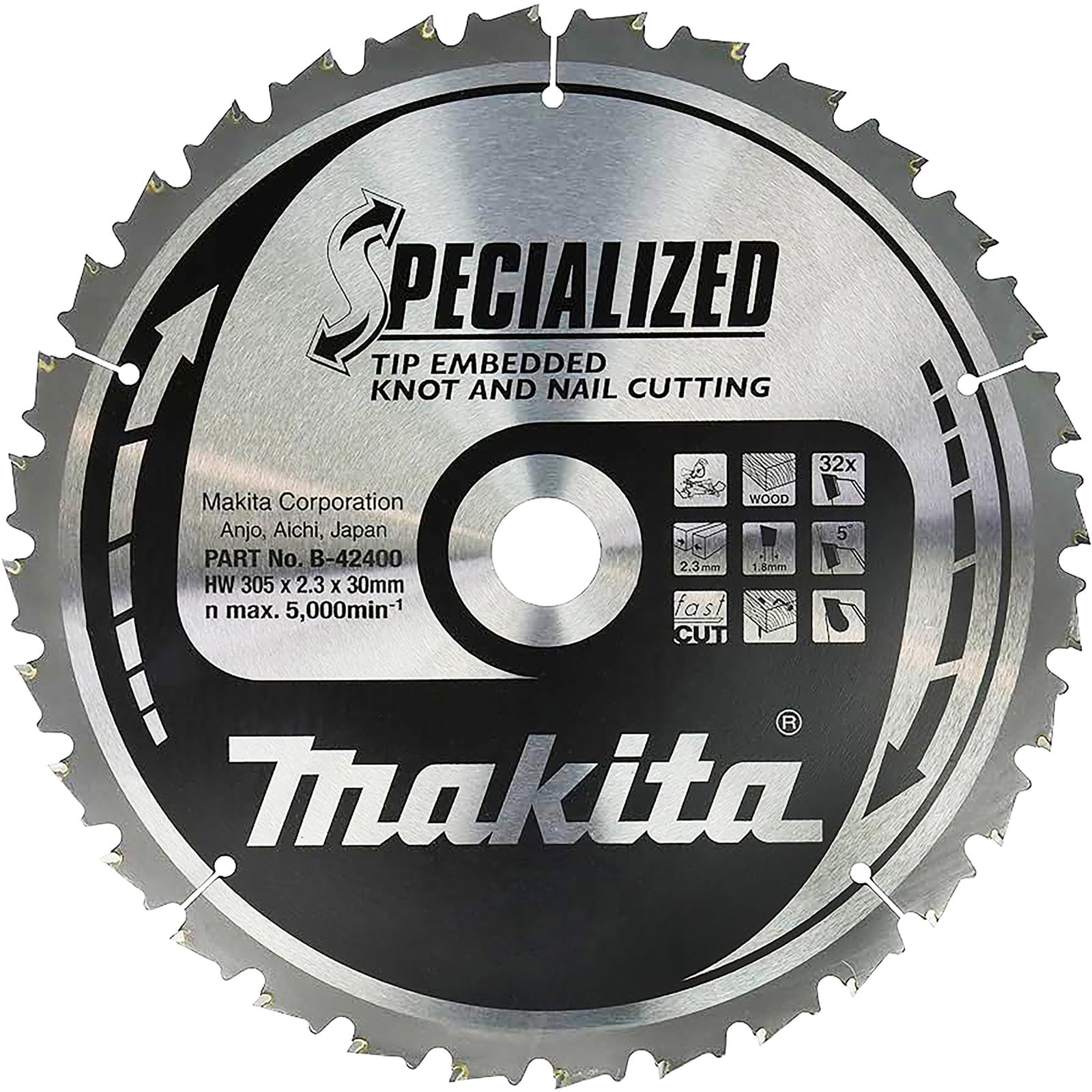 Makita SPECIALIZED Sägeblatt 305x30x32Z - B-42400