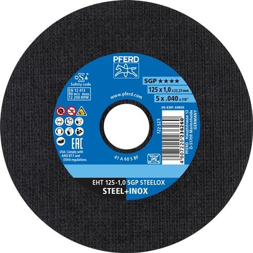 PFERD Trennscheibe SGP STEELOX Ø 125 x 1 mm gerade - 61331421