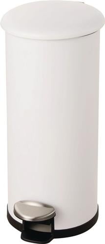 Tretabfallsammler Helit "the zinc" 20l D239xH566mm Stahl,pulv.weiß HELIT