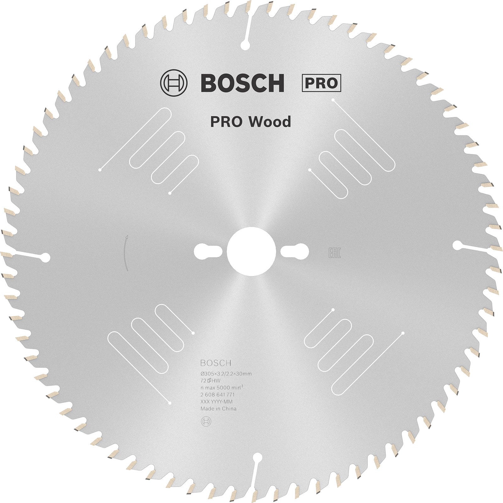 Bosch PRO Wood Kreissägeblatt 305 x 3,2 x 30 mm - 2608641771