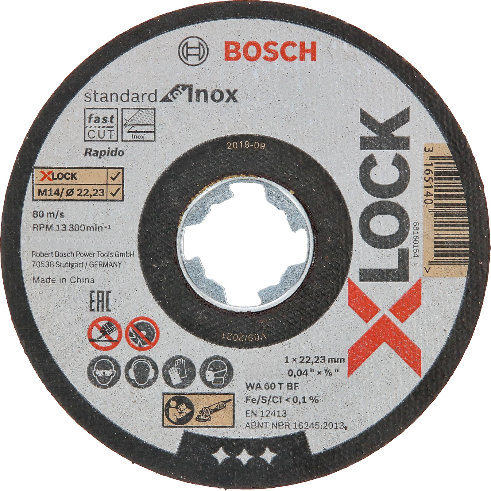 Bosch X-LOCK Trennscheibe Standard for Inox