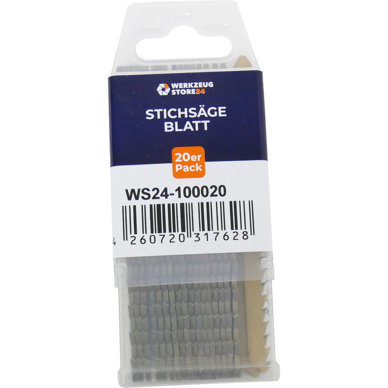WS24 20x CV-Stichsägeblatt geschliffen/geschränkt GL 100 VL 75 mm winkelgerecht - WS24-100020 WS24 20x CV-Stichsägeblatt geschliffen/geschränkt GL 100 VL 75 mm winkelgerecht - WS24-100020