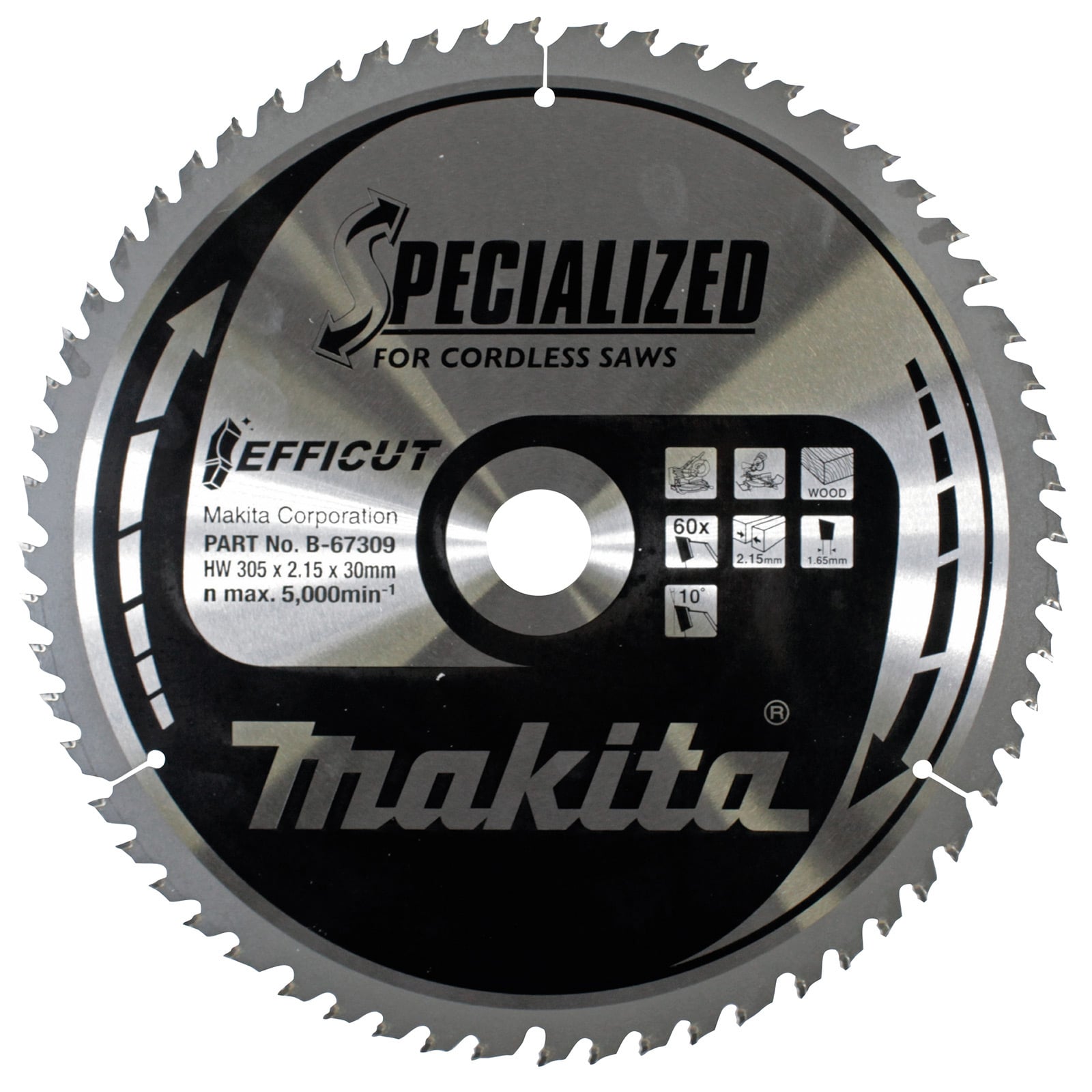Makita EFFICUT Sägeblatt 305x30x60Z - B-67309