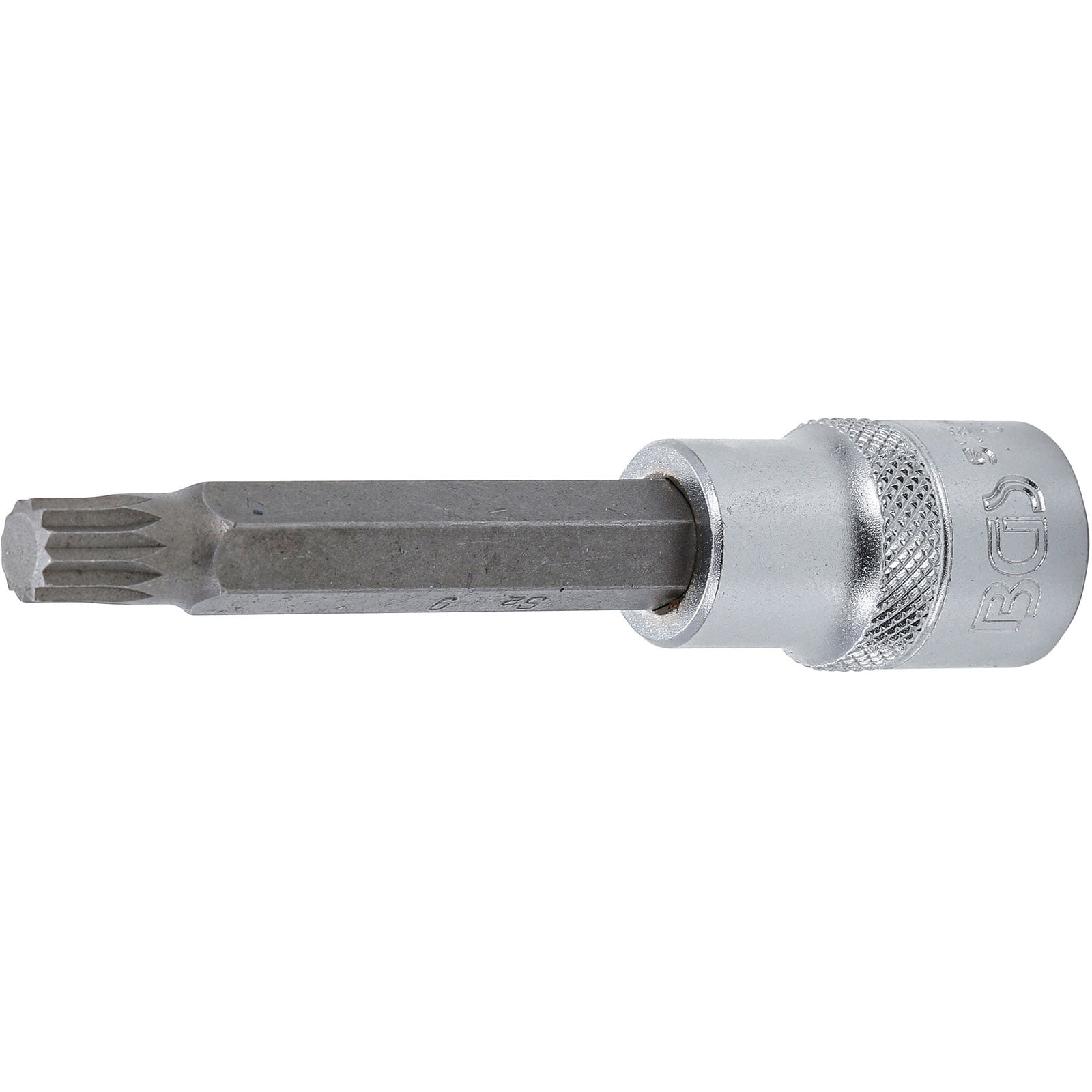 BGS Bit-Einsatz Länge 100 mm Antrieb Innenvierkant 12,5 mm (1/2") Innenvielzahn (für XZN) M9 - 5184-M9