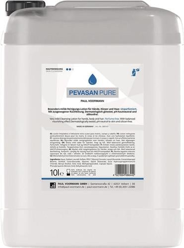 Handreinigung Pevasan PURE 10l ph-hautneutral Kanister PAUL VOORMANN