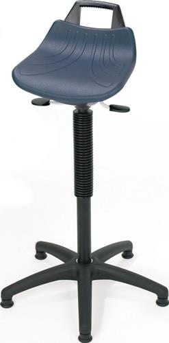 Stehhilfe PU-Integralschaum Sitz-H.610-860mm Ku.-Fußkreuz Bodengl.LOTZ