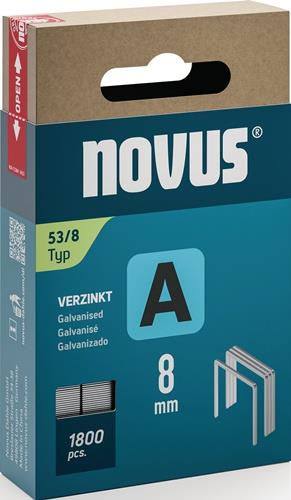 Feindrahtklammer A Typ 53 Klammer-B.11,3mm 8mm 0,75mm 1800 St.NOVUS