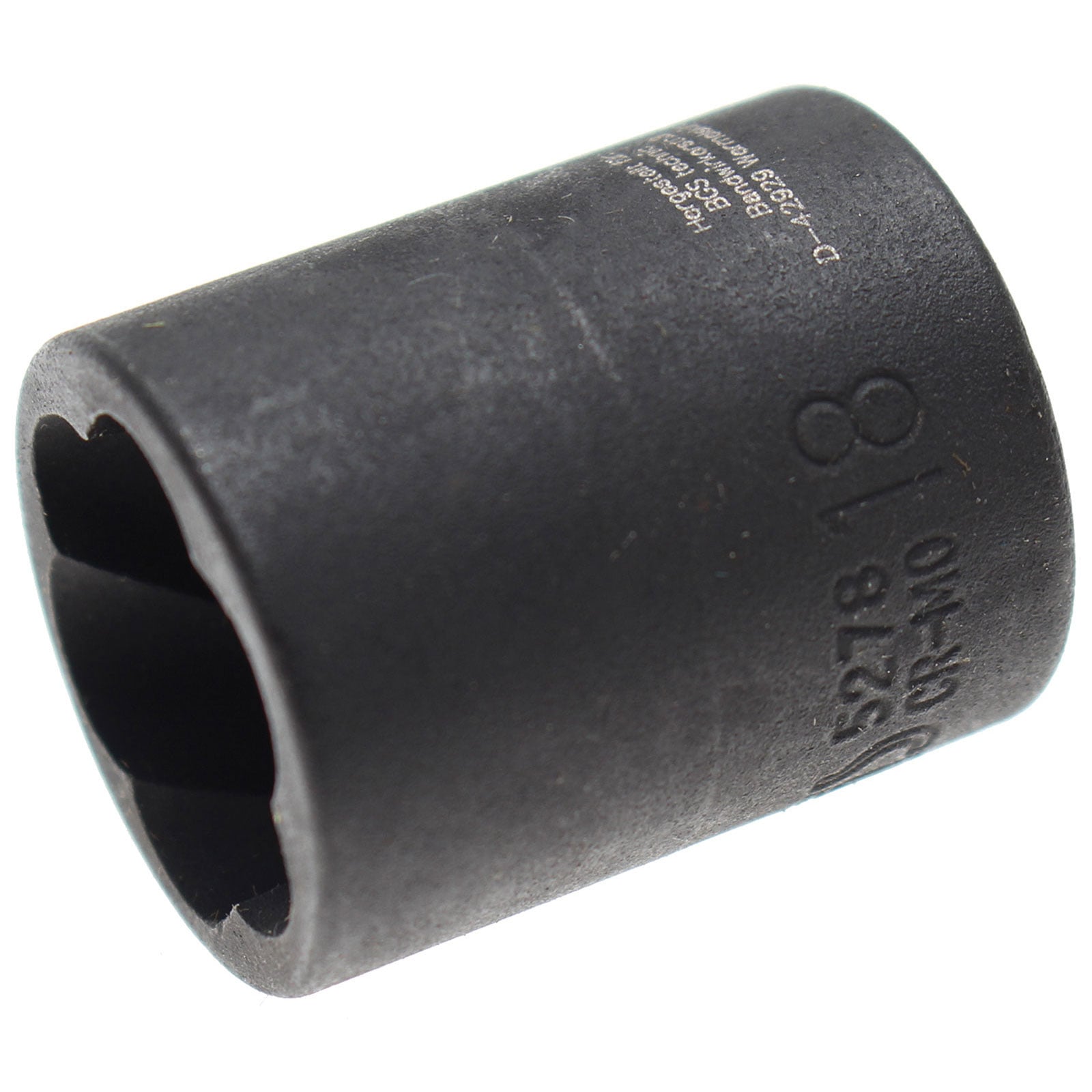 BGS Spiral-Profil-Steckschlüssel-Einsatz / Schraubenausdreher Antrieb Innenvierkant 10 mm (3/8") SW 18 mm - 5278