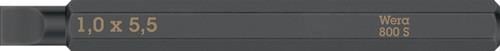 Bit 800 S f.Schlitzschrauben 5,5mm L.70mm 1/4 Zoll C6,3 Schneidenstär 1,0mm WERA