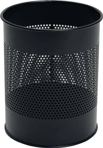 Durable Papierkorb 15 l H315xØ260 mm mit Lochraster - 331001