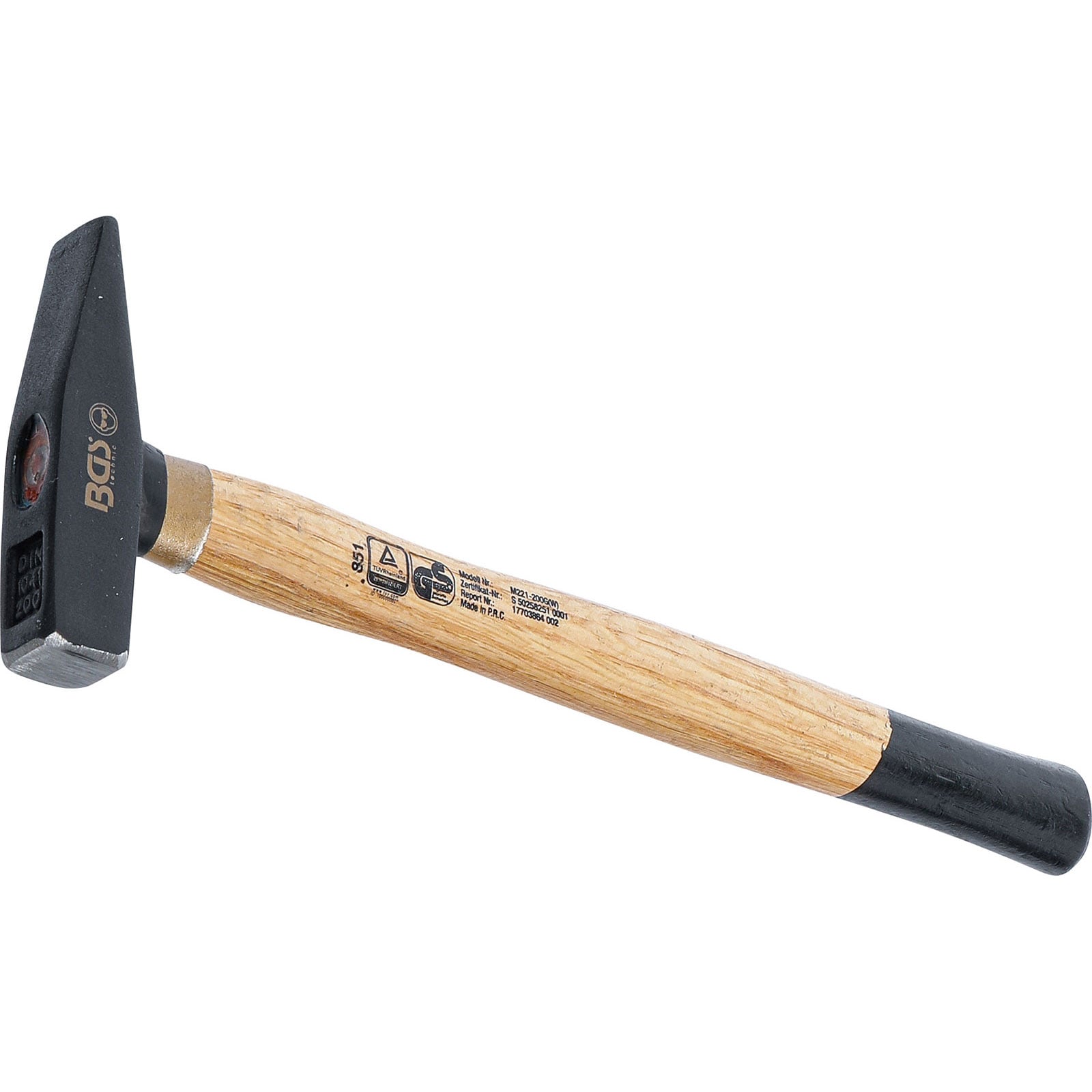 BGS Schlosserhammer Holz-Stiel DIN 1041 200 g - 851