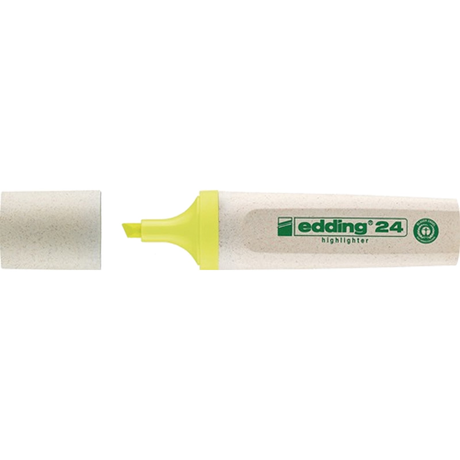 EDDING Textmarker 24 EcoLine gelb Strich-B.2-5 mm Keilspitze - 4-24005