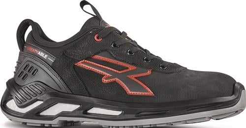 Sicherheitsschuh TUCKER Gr.43 W.11 schwarz/rot S3S CI FO SR ESD