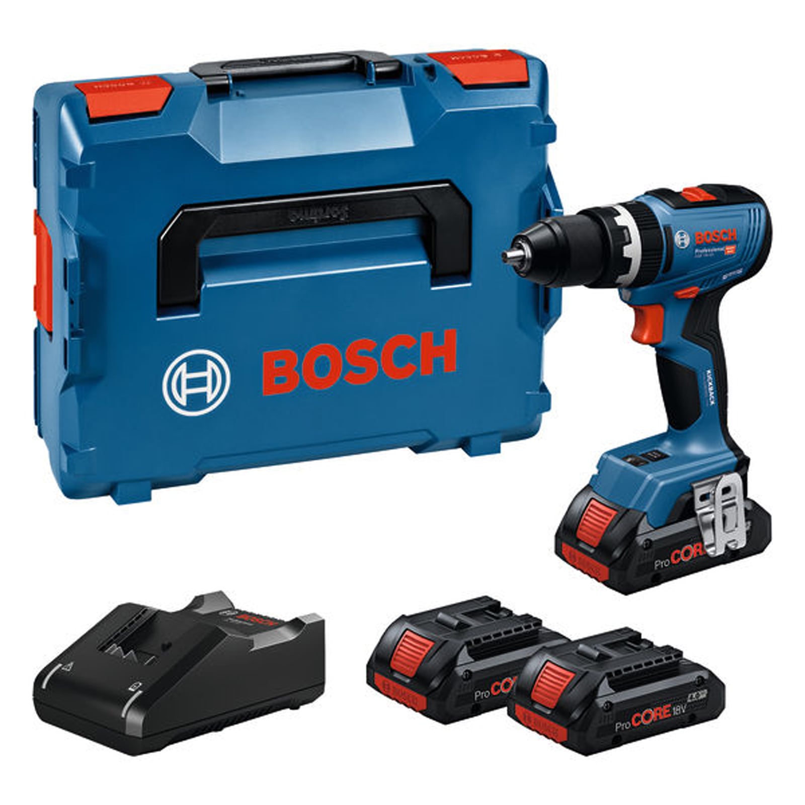 Bosch Akku-Schlagbohrschauber GSB 18V-65 2x Akku ProCORE18V 4,0Ah L-BOXX 136 - 06019N3306