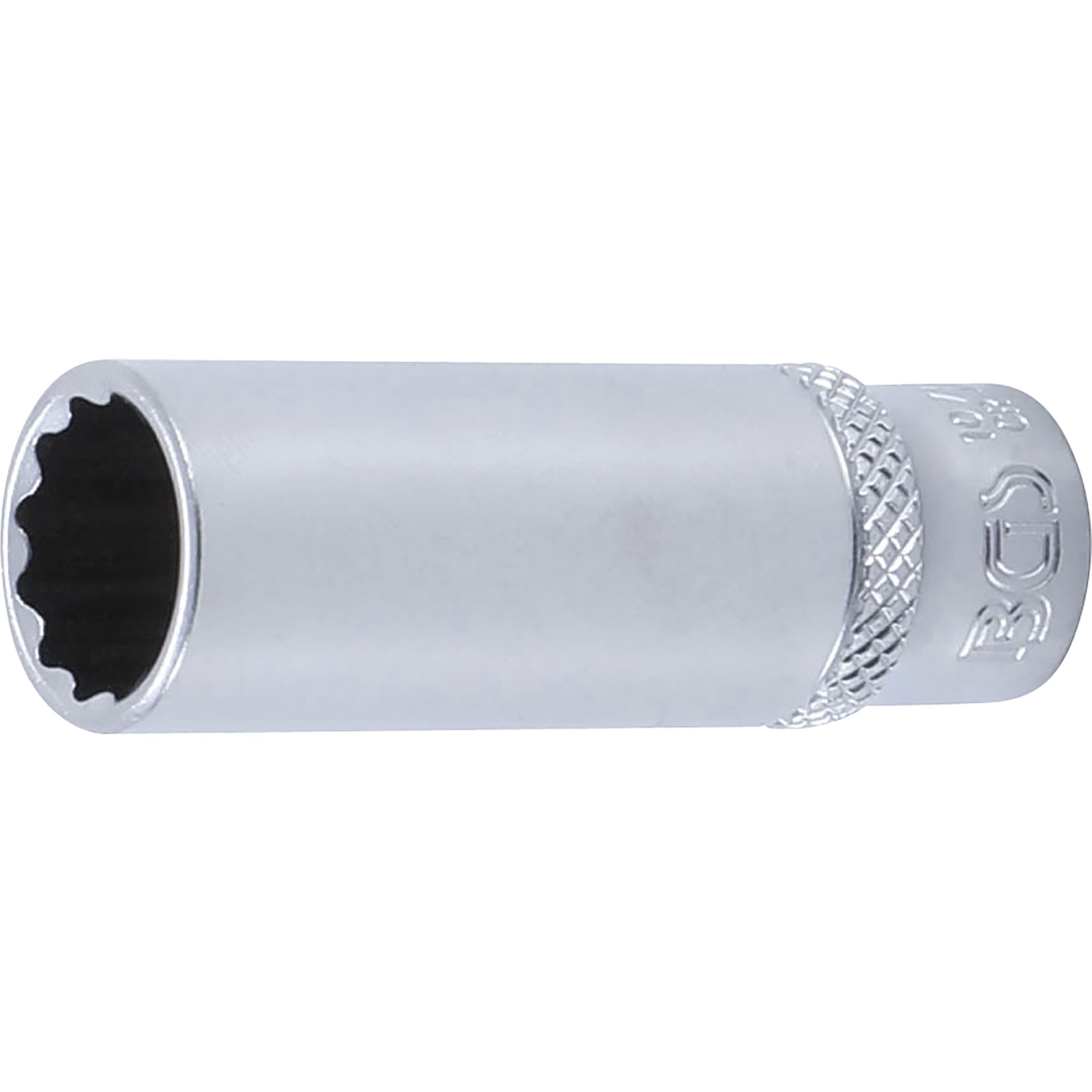 BGS Steckschlüssel-Einsatz Zwölfkant tief Antrieb Innenvierkant 6,3 mm (1/4") SW 12 mm - 10712