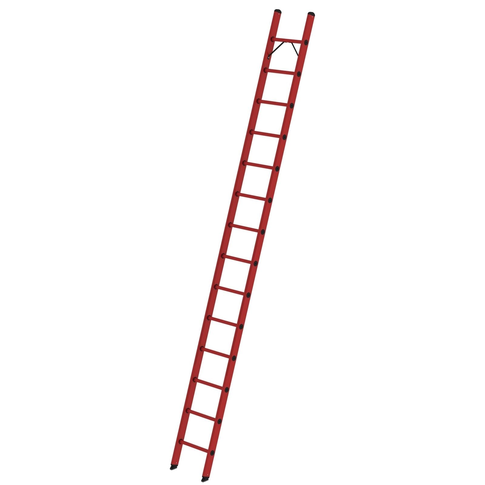 Günzburger Steigtechnik Sprossen-Anlegeleiter GFK ohne Traverse 14 Sprossen - 036014